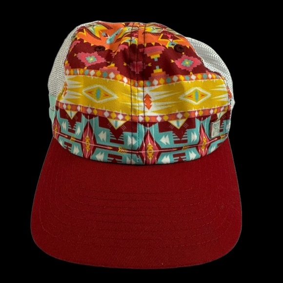 Hooey Aztec Multicolor Trucker Gorp Hat Strapback Adjustable OSFM - Picture 2 of 10